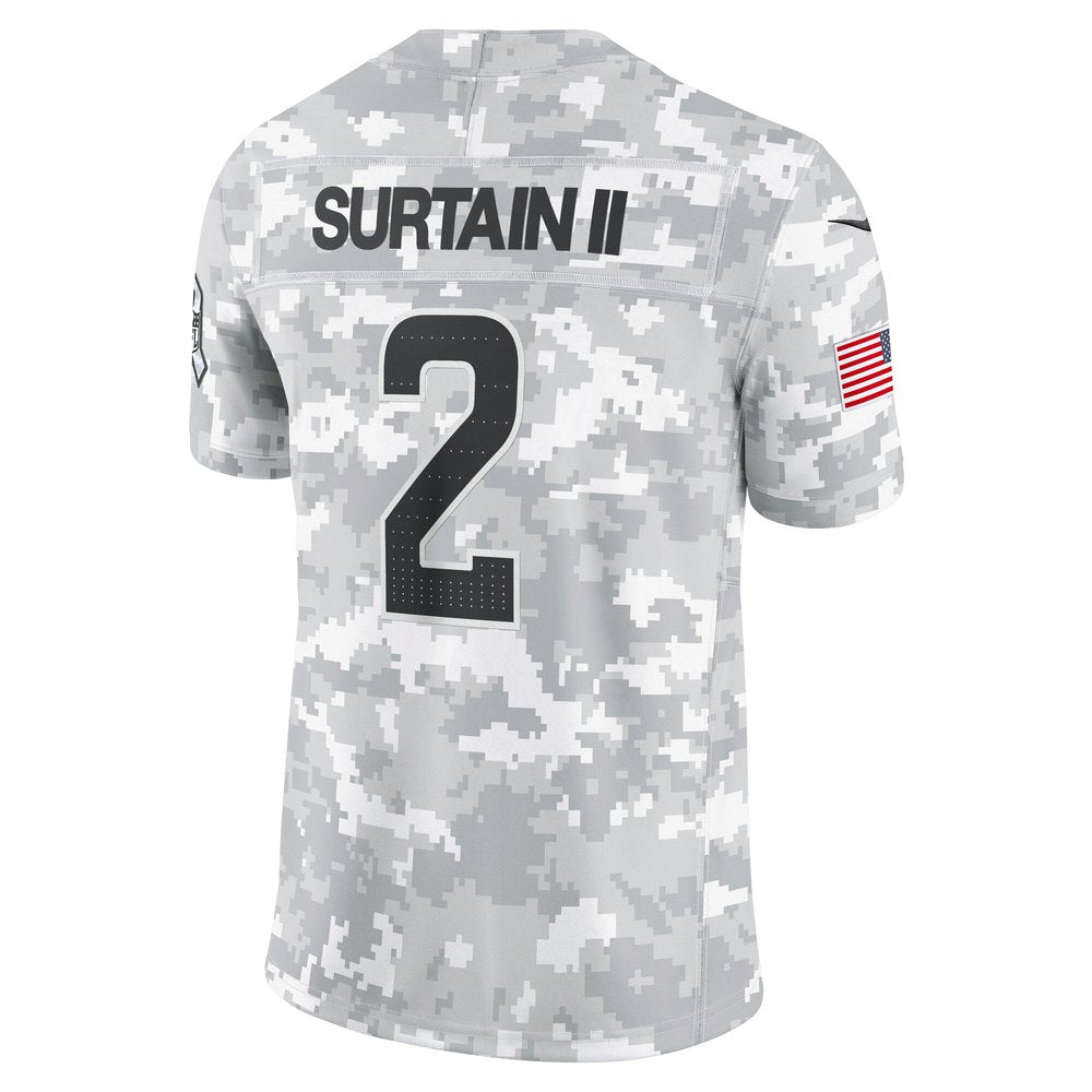 Men's Denver Broncos Patrick Surtain II Arctic Camo 2024 Salute to Service Limited Jersey 