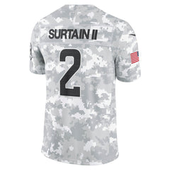 Men's Denver Broncos Patrick Surtain II Arctic Camo 2024 Salute to Service Limited Jersey 