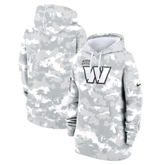 Women's Washington Commanders Arctic Camo 2024 Salute To Service Club Fleece Pullover Hoodie 