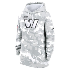 Women's Washington Commanders Arctic Camo 2024 Salute To Service Club Fleece Pullover Hoodie 