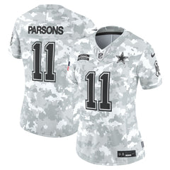Women's Dallas Cowboys Micah Parsons Arctic Camo 2024 Salute to Service Limited Jersey 