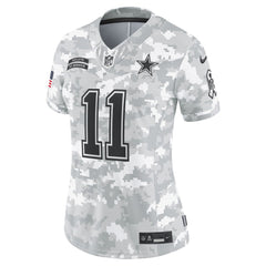 Women's Dallas Cowboys Micah Parsons Arctic Camo 2024 Salute to Service Limited Jersey 