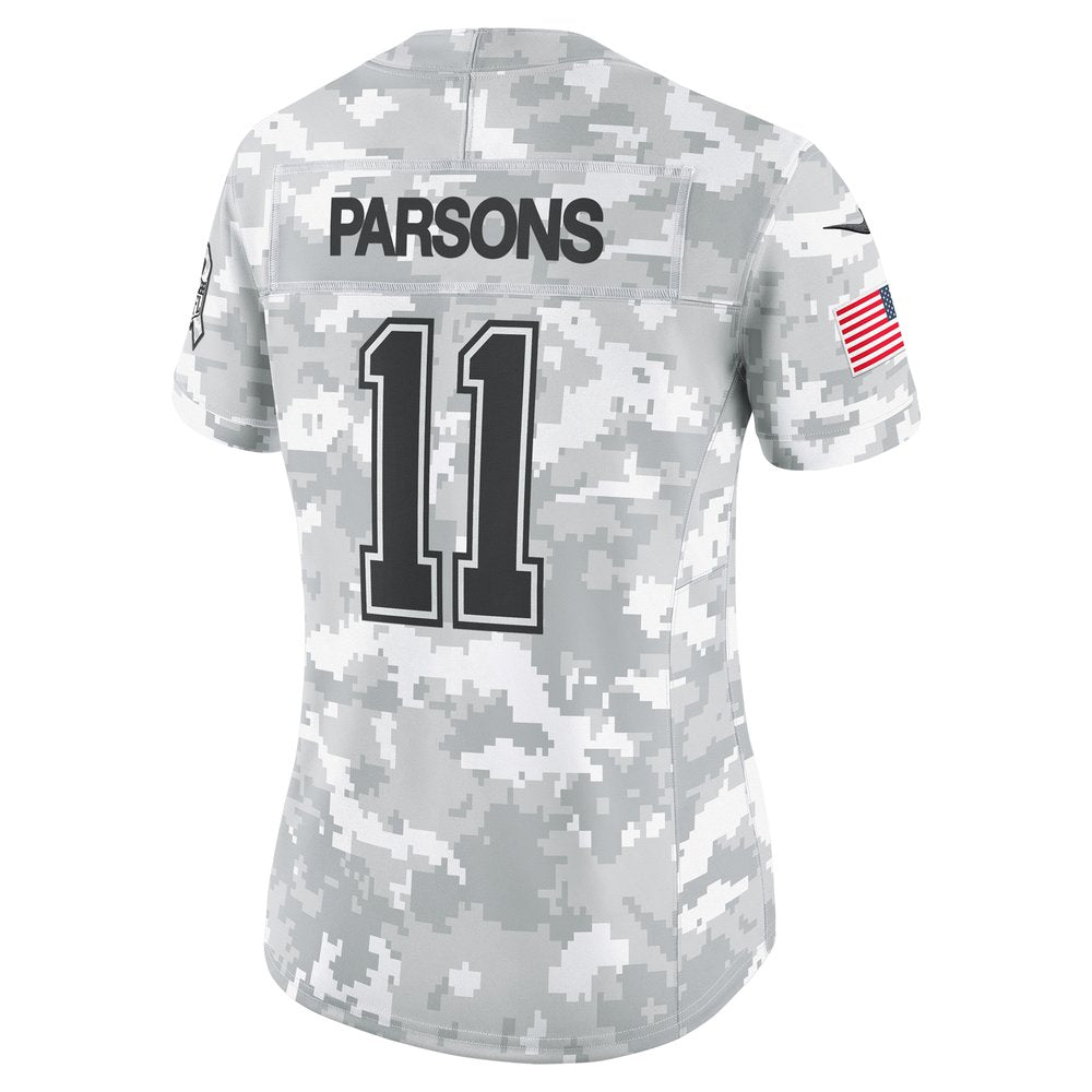 Women's Dallas Cowboys Micah Parsons Arctic Camo 2024 Salute to Service Limited Jersey 