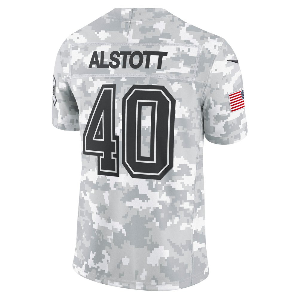 Men's Tampa Bay Buccaneers Mike Alstott Arctic Camo 2024 Salute to Service Retired Player Limited Jersey 