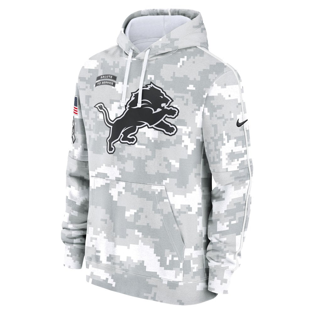 Men's Detroit Lions Arctic Camo 2024 Salute To Service Big & Tall Club Fleece Pullover Hoodie 