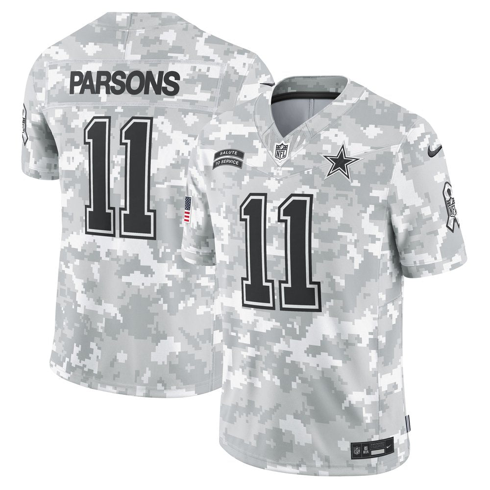 Men's Dallas Cowboys Micah Parsons Arctic Camo 2024 Salute to Service Limited Jersey 