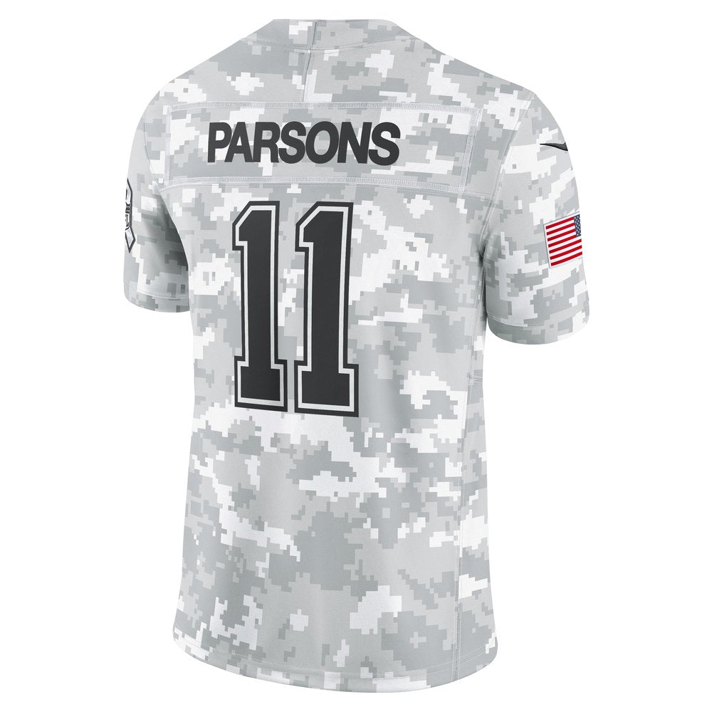 Men's Dallas Cowboys Micah Parsons Arctic Camo 2024 Salute to Service Limited Jersey 