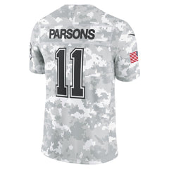 Men's Dallas Cowboys Micah Parsons Arctic Camo 2024 Salute to Service Limited Jersey 