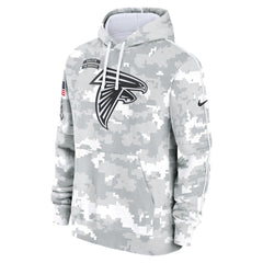 Men's Atlanta Falcons Arctic Camo 2024 Salute to Service Club Fleece Pullover Hoodie 