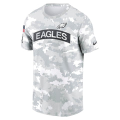 Men's Philadelphia Eagles Arctic Camo 2024 Salute To Service Performance T-Shirt 
