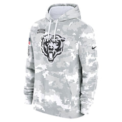 Men's Chicago Bears Arctic Camo 2024 Salute To Service Big & Tall Club Fleece Pullover Hoodie 
