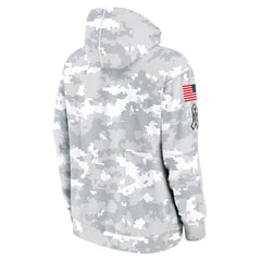 Men's Chicago Bears Arctic Camo 2024 Salute To Service Big & Tall Club Fleece Pullover Hoodie 