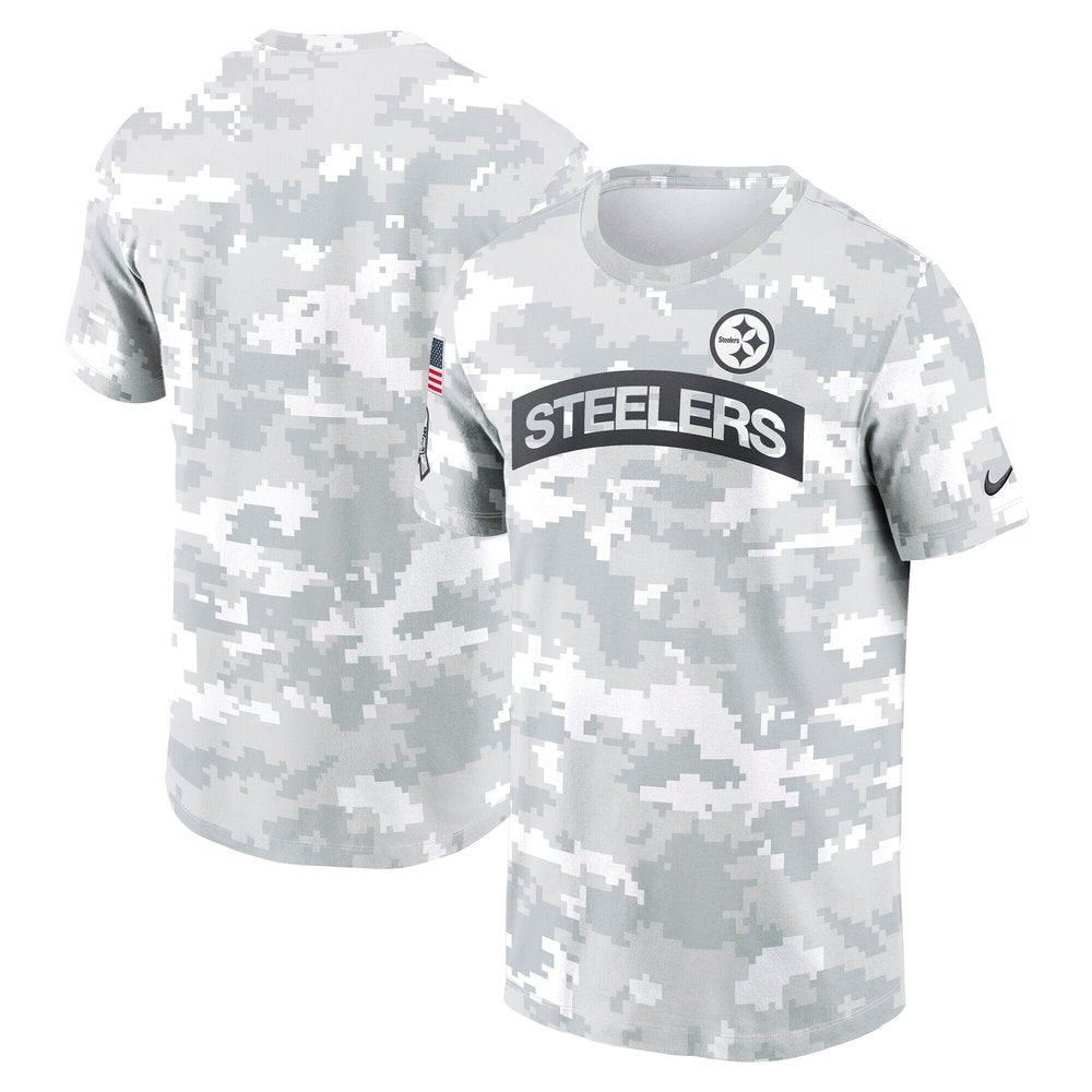 Men's Pittsburgh Steelers Arctic Camo 2024 Salute To Service Performance T-Shirt 