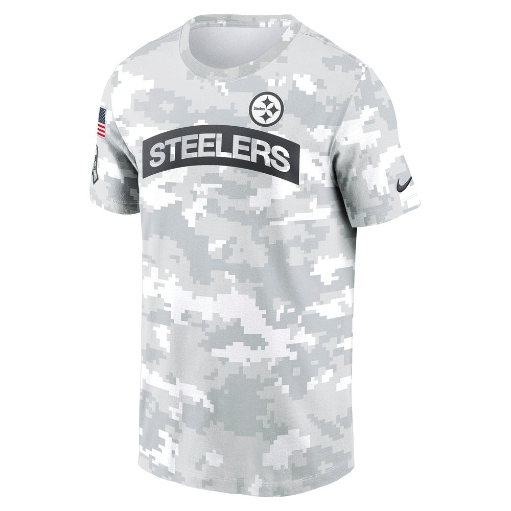 Men's Pittsburgh Steelers Arctic Camo 2024 Salute To Service Performance T-Shirt 
