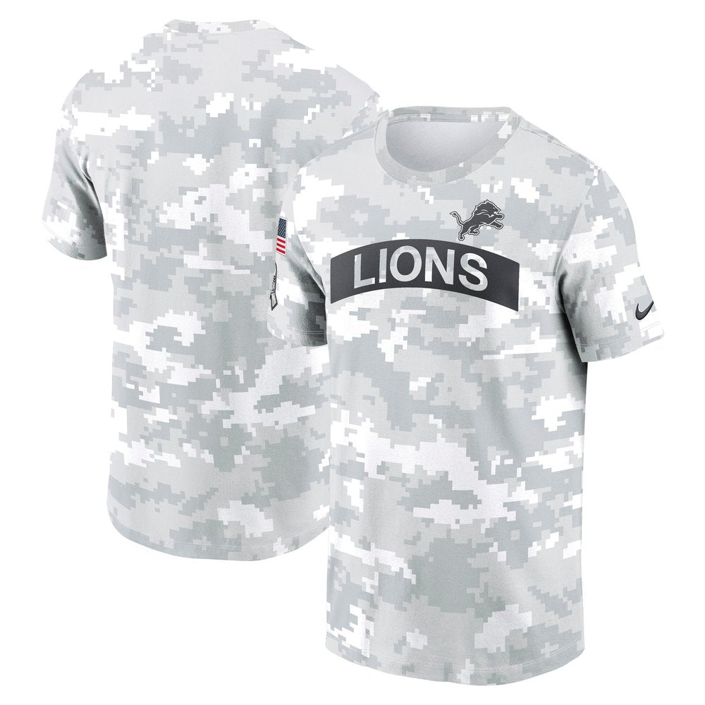 Men's Detroit Lions Arctic Camo 2024 Salute To Service Performance T-Shirt 