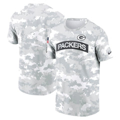 Men's Green Bay Packers Arctic Camo 2024 Salute To Service Performance T-Shirt 
