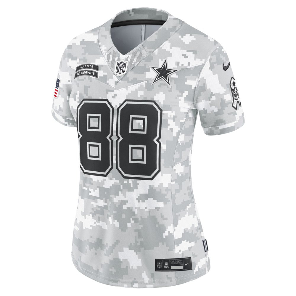 Women's Dallas Cowboys CeeDee Lamb Arctic Camo 2024 Salute to Service Limited Jersey 