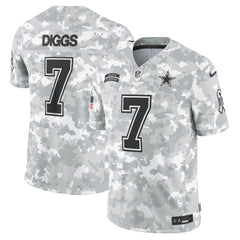 Men's Dallas Cowboys Trevon Diggs Arctic Camo 2024 Salute to Service Limited Jersey 