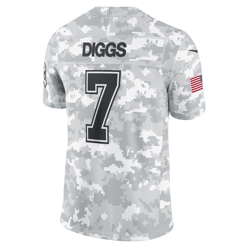 Men's Dallas Cowboys Trevon Diggs Arctic Camo 2024 Salute to Service Limited Jersey 