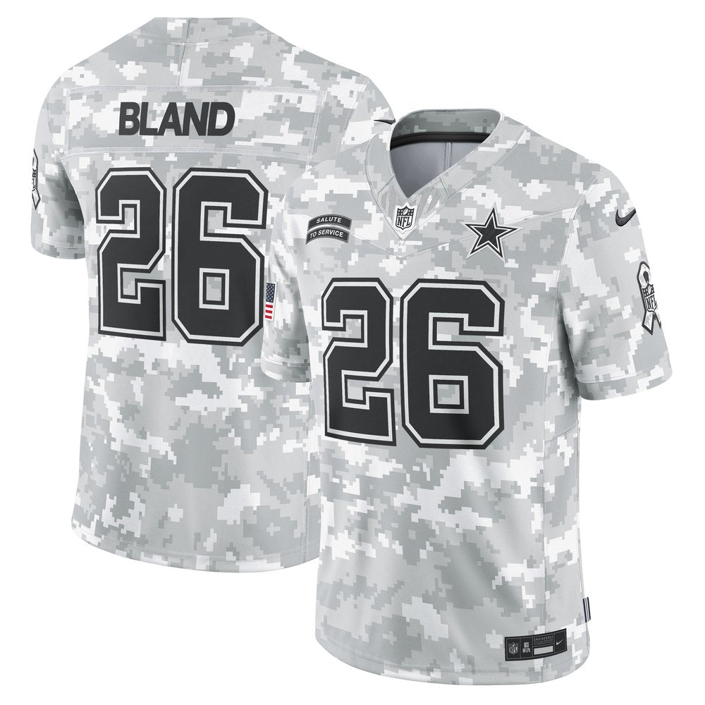 Men's Dallas Cowboys DaRon Bland Arctic Camo 2024 Salute to Service Limited Jersey 