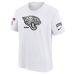 Youth Jacksonville Jaguars White 2024 Salute To Service T-Shirt 