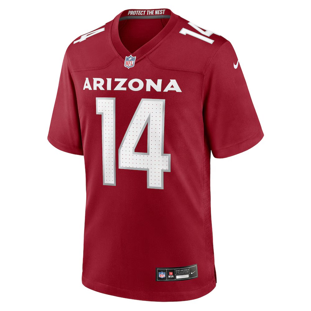 Men's Arizona Cardinals Michael Wilson Cardinal Team Game Jersey 