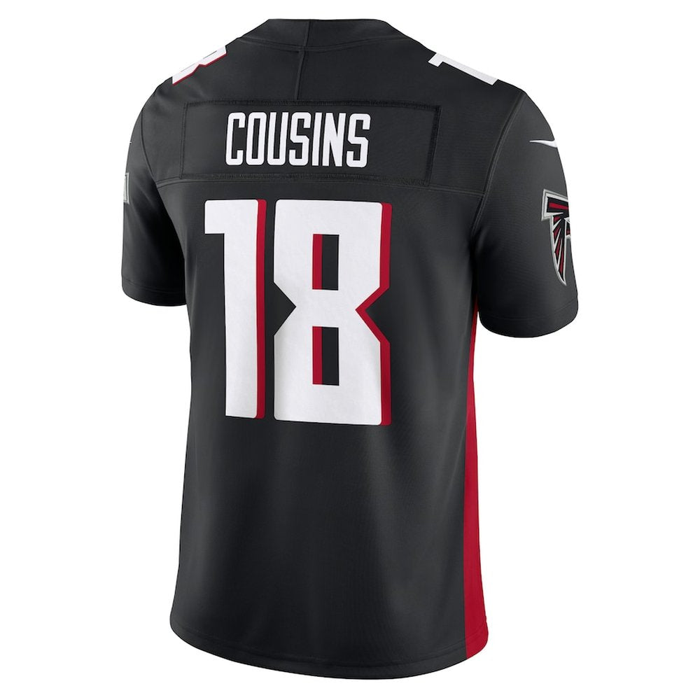 Men's Atlanta Falcons Kirk Cousins Black Vapor F.U.S.E. Limited Jersey 