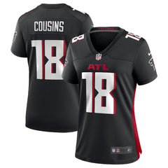 Women's Atlanta Falcons Kirk Cousins Black Game Player Jersey 