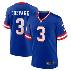 Men's New York Giants Sterling Shepard Royal Classic Player Game Jersey 