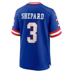 Men's New York Giants Sterling Shepard Royal Classic Player Game Jersey 