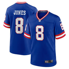 Men's New York Giants Daniel Jones Royal Classic Player Game Jersey 