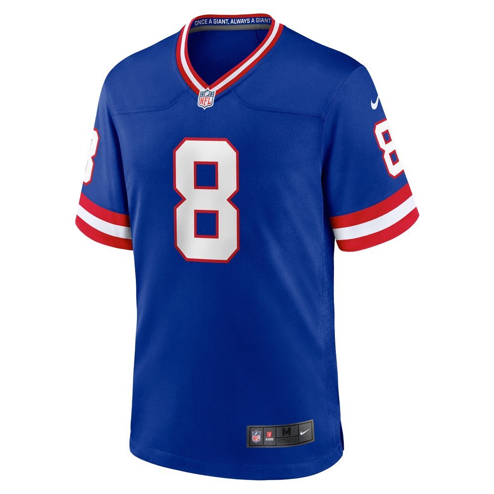 Men's New York Giants Daniel Jones Royal Classic Player Game Jersey 