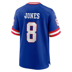 Men's New York Giants Daniel Jones Royal Classic Player Game Jersey 