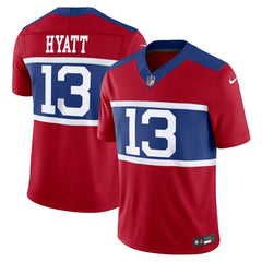Men's New York Giants Jalin Hyatt Century Red Alternate Vapor F.U.S.E. Limited Jersey 