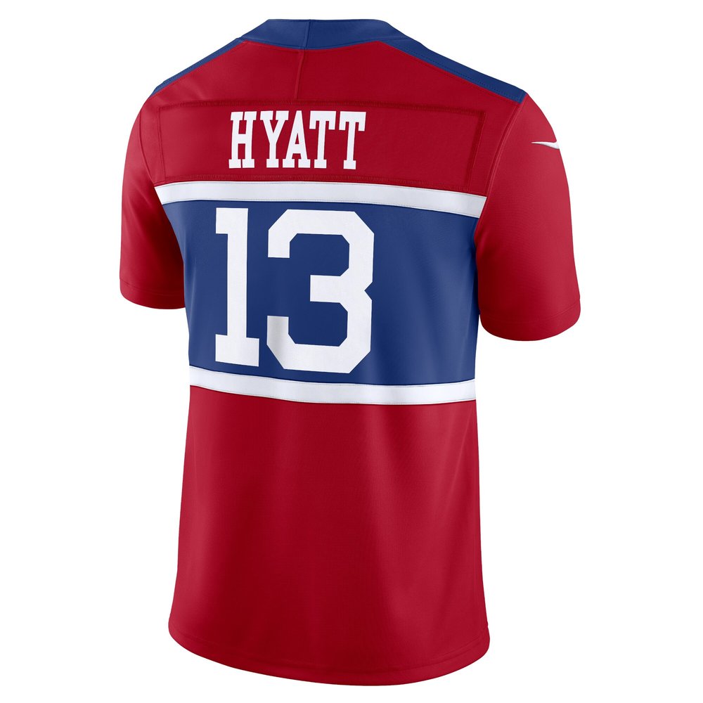 Men's New York Giants Jalin Hyatt Century Red Alternate Vapor F.U.S.E. Limited Jersey 