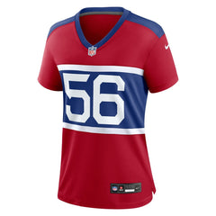 Women's New York Giants Lawrence Taylor Century Red Alternate Retired Player Game Jersey 