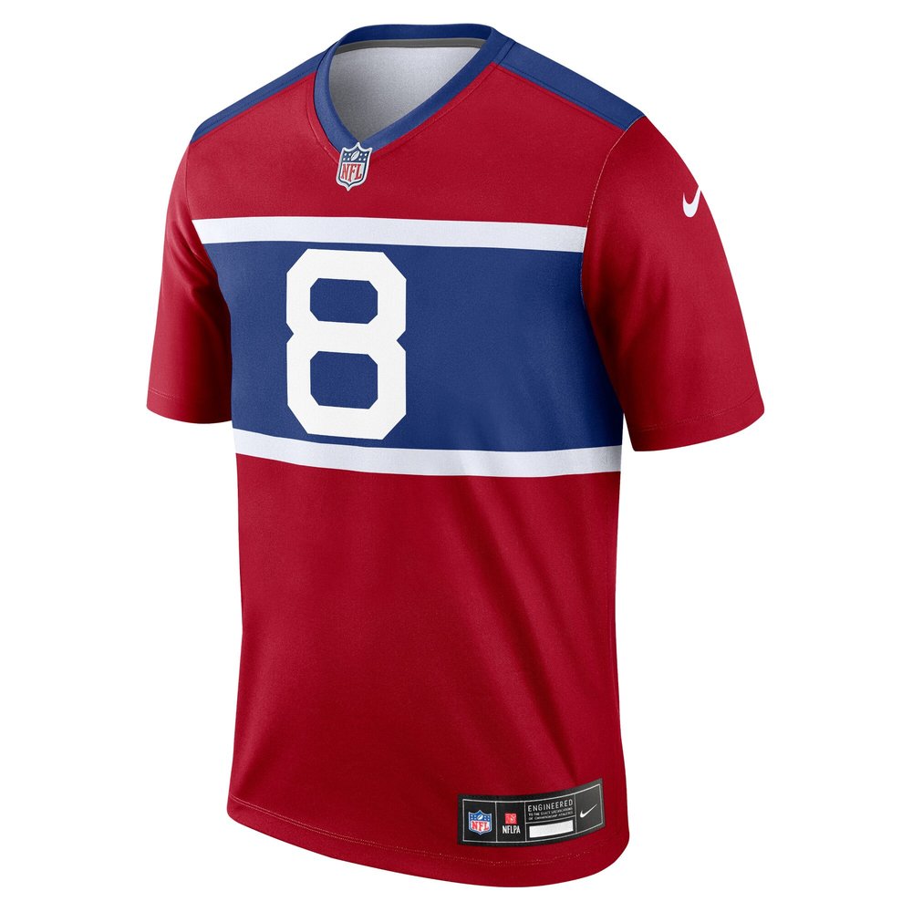 Men's New York Giants Daniel Jones Century Red Alternate Legend Player Jersey 