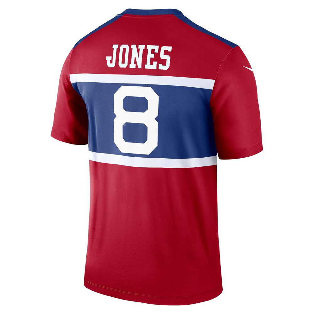Men's New York Giants Daniel Jones Century Red Alternate Legend Player Jersey 