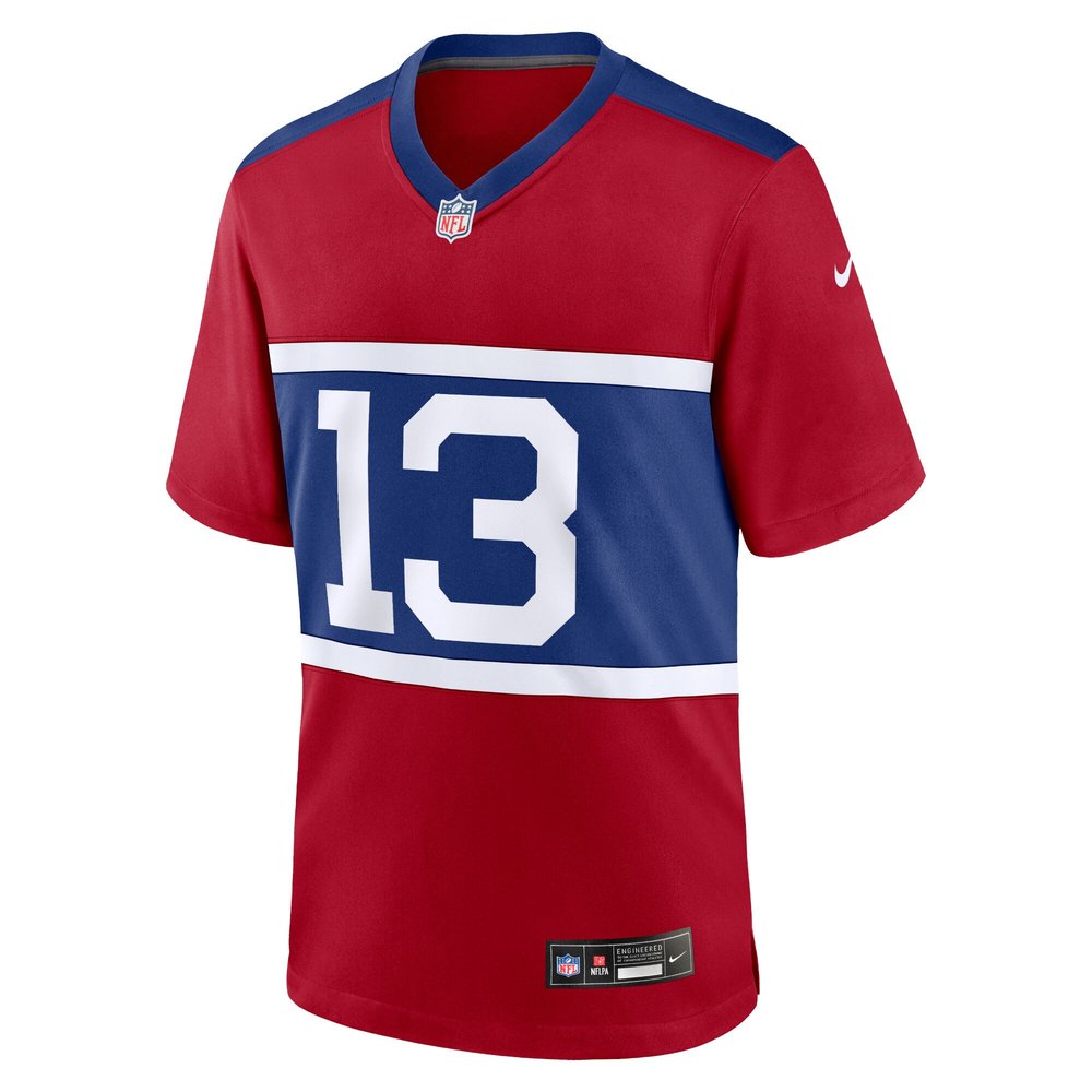 Youth New York Giants Jalin Hyatt Century Red Alternate Player Game Jersey 