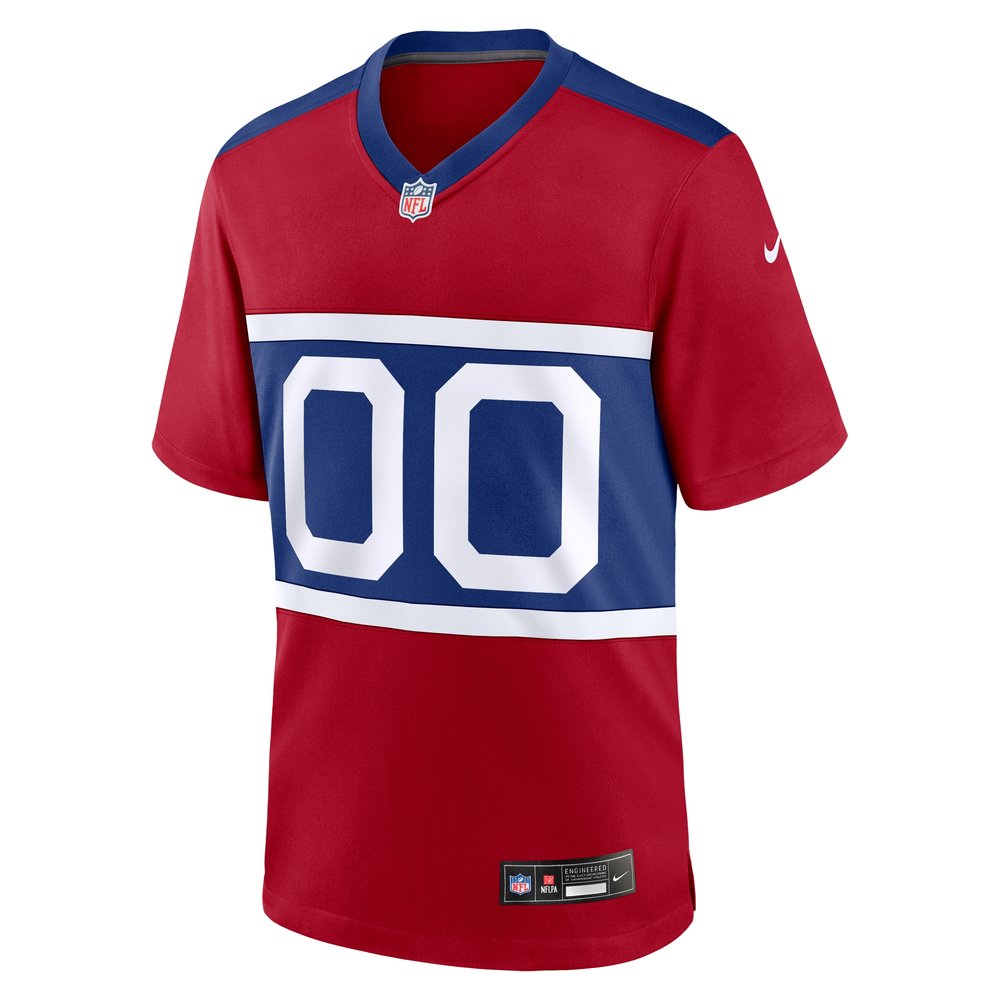 Men's New York Giants Century Red Alternate Game Custom Jersey 
