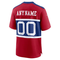 Men's New York Giants Century Red Alternate Game Custom Jersey 