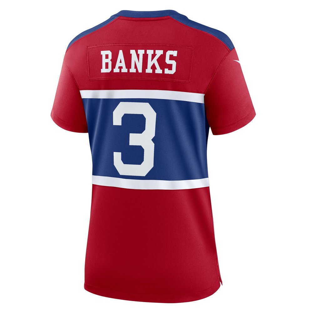 Women's New York Giants Deonte Banks Century Red Alternate Player Game Jersey 