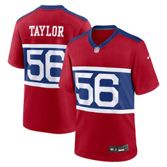 Men's New York Giants Lawrence Taylor Century Red Alternate Retired Player Game Jersey 