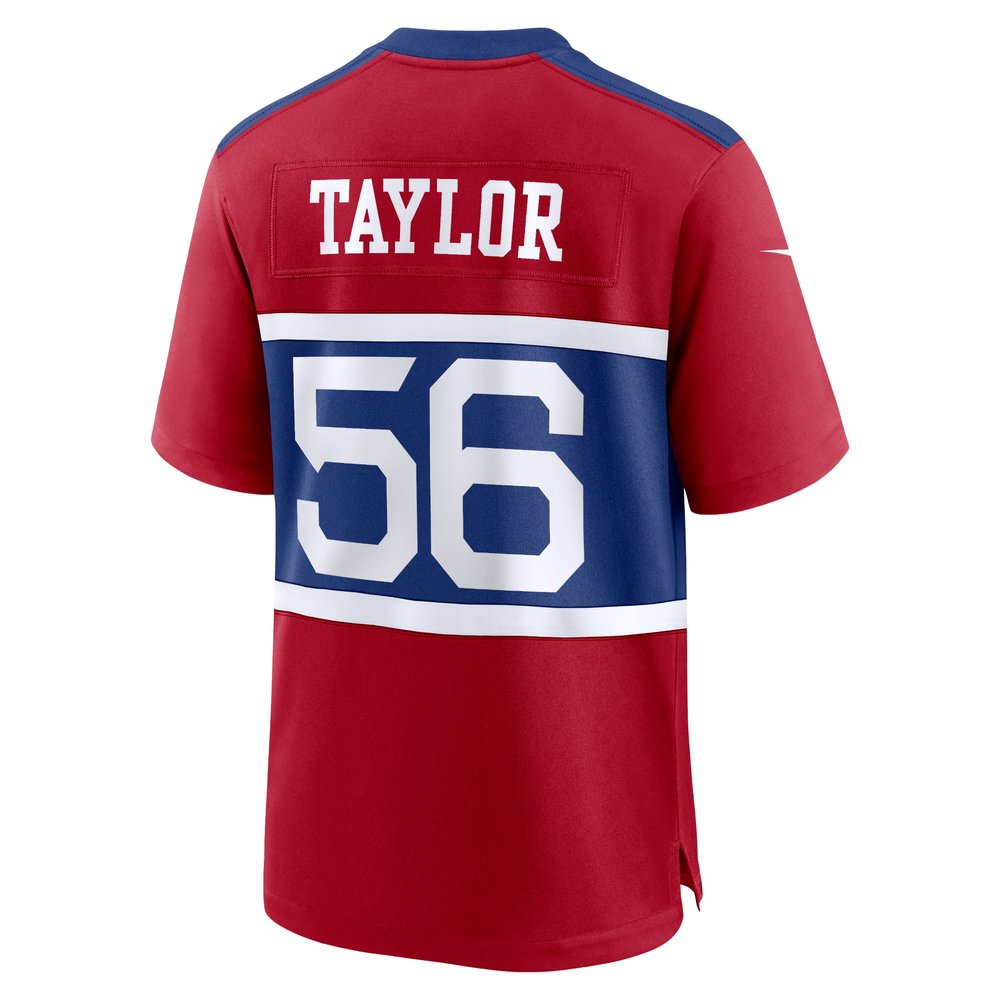 Men's New York Giants Lawrence Taylor Century Red Alternate Retired Player Game Jersey 