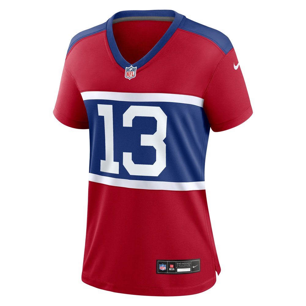 Women's New York Giants Jalin Hyatt Century Red Alternate Player Game Jersey 