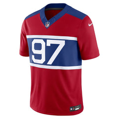 Men's New York Giants Dexter Lawrence II Century Red Alternate Vapor F.U.S.E. Limited Jersey 