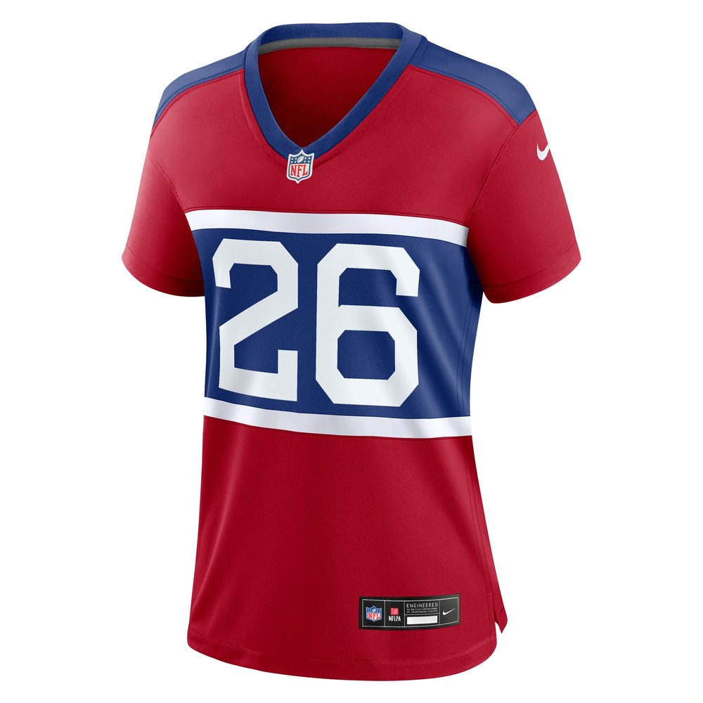 Women's New York Giants Devin Singletary Century Red Alternate Player Game Jersey 