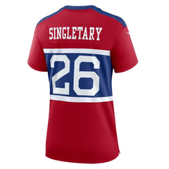 Women's New York Giants Devin Singletary Century Red Alternate Player Game Jersey 