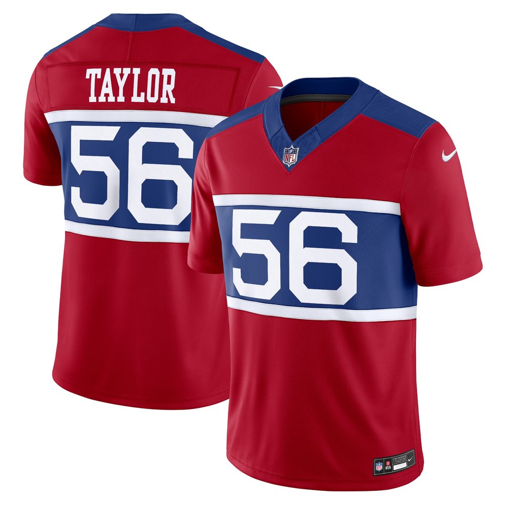 Men's New York Giants Lawrence Taylor Century Red Alternate Vapor F.U.S.E. Retired Player Limited Jersey 