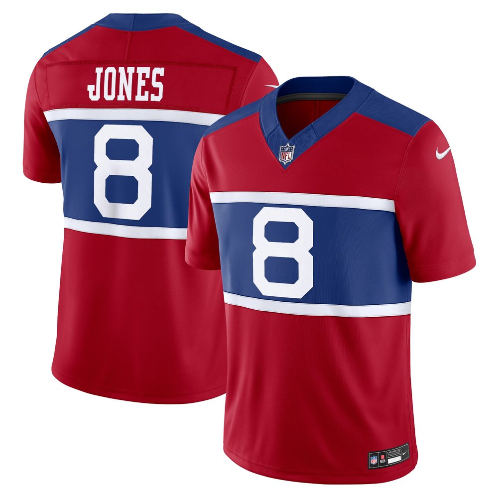 Men's New York Giants Daniel Jones Century Red Alternate Vapor F.U.S.E. Limited Jersey 